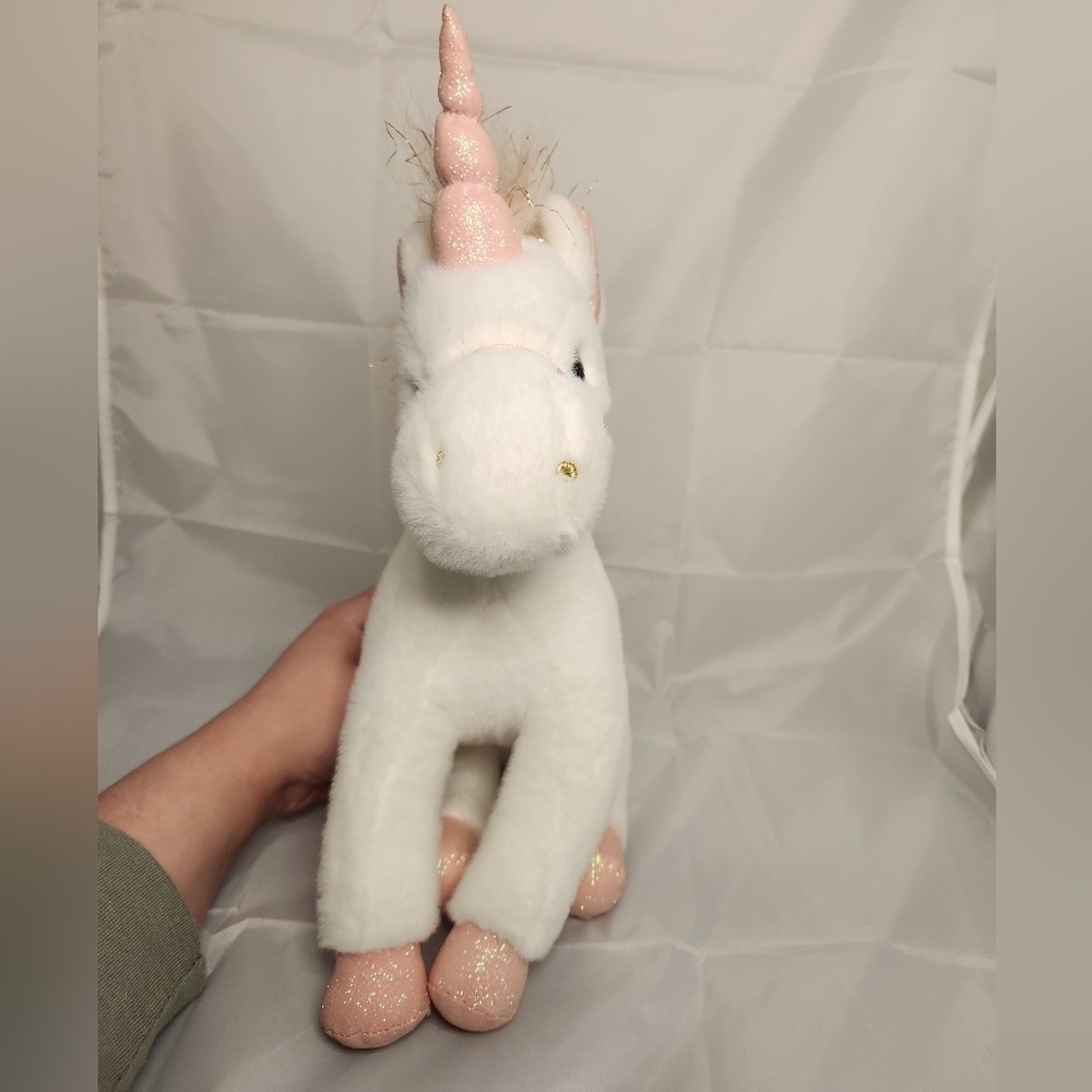 12” F.A.O Schwarz Pink Unicorn Plush Stuffed Animal - Picture 2 of 12